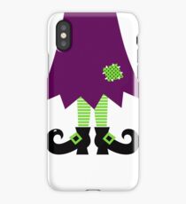 Vector - Stylized retro Witch legs iPhone Case/Skin