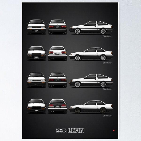 Item preview, AE86 - Toyota Corolla Levin designed and sold by m-arts.