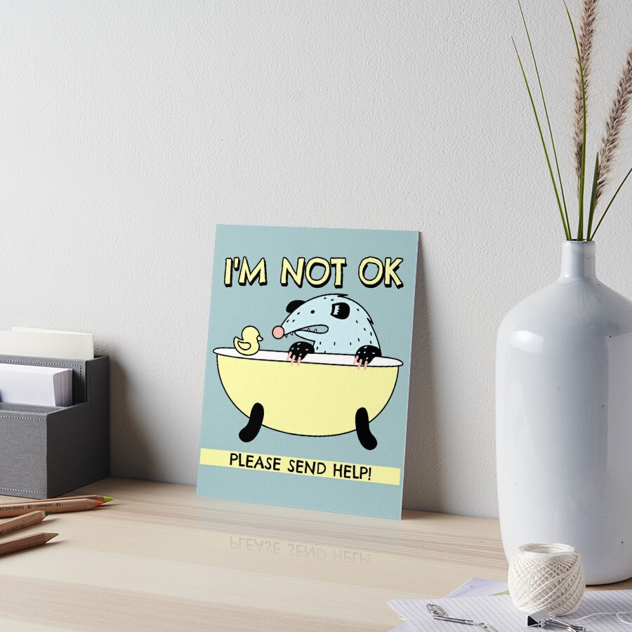 Here for the Trash Talking Funny Possum Design Poster for Sale by  boopsblunt