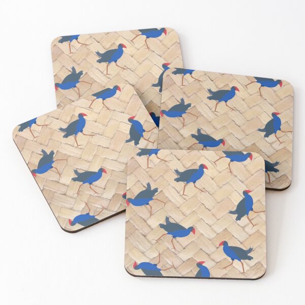 Item preview, Pukeko Bird on Flax Weave Kiwiana New Zealand designed and sold by BhARTi Taylor.