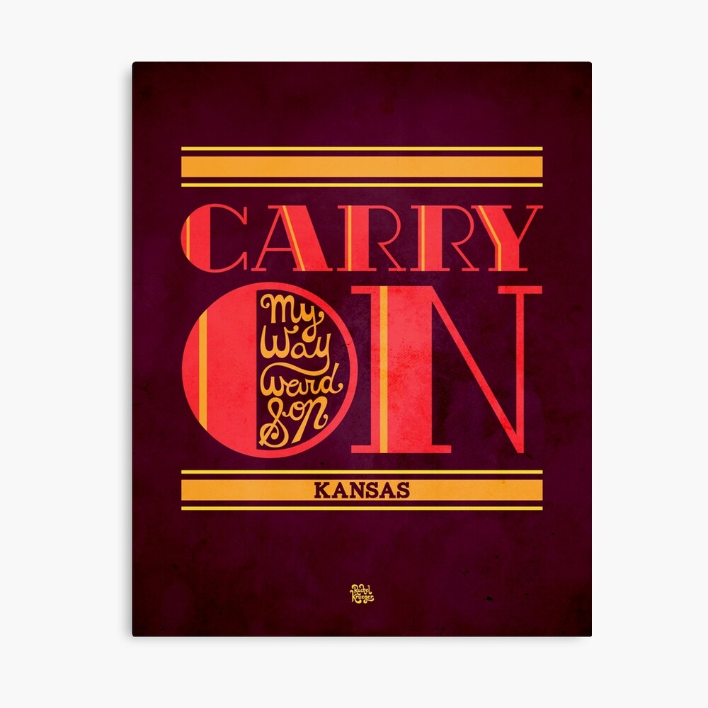 Kansas Carry On My Wayward Son Art Board Print By Rachelalexk Redbubble