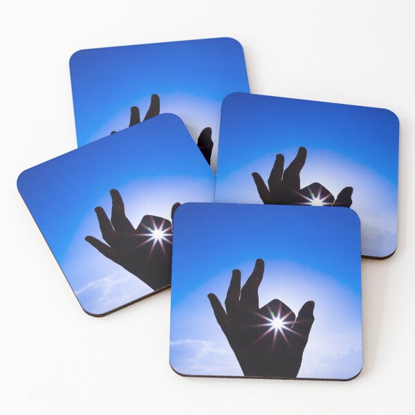 Item preview, Mysterious, sun burst,  silhouetted hand, showing perfect sign on the sky designed and sold by FCEalin.