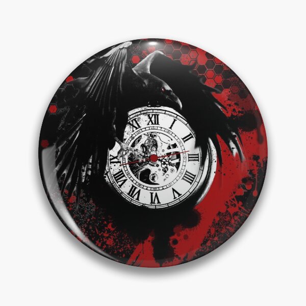 Item preview, Copy of Trash polka style raven and clock WHITE EDITION designed and sold by DarkDesign69.