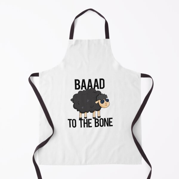 Item preview, Baaaad To The Bone Funny Black Sheep Puns  designed and sold by punnybone.