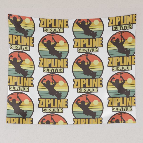 Item preview, Zipline Survivor | Sitting On Top Of The World designed and sold by GravitiTees.