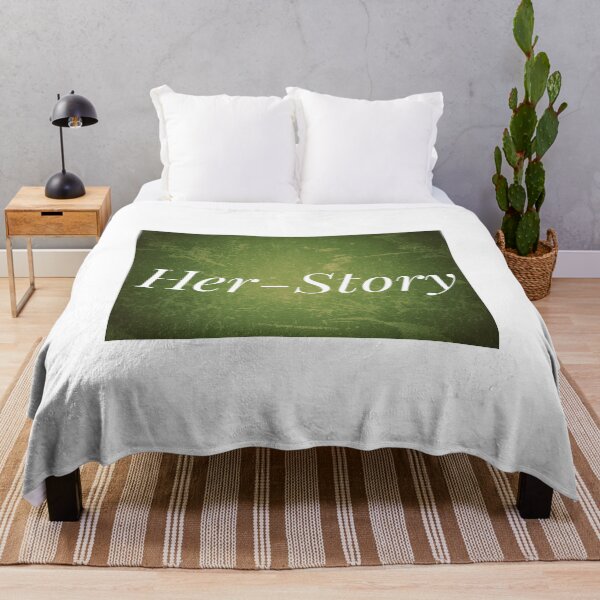 Item preview, Her-story written on light green textured background designed and sold by FCEalin.