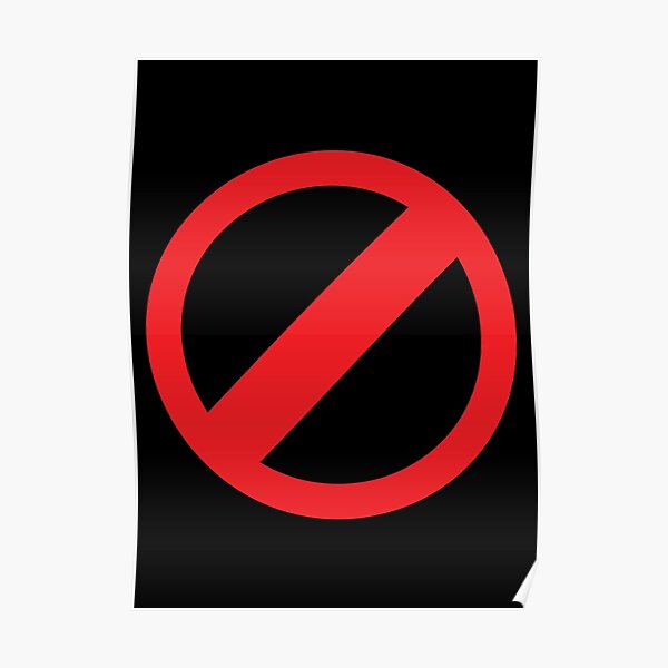 No Rules - Black Poster