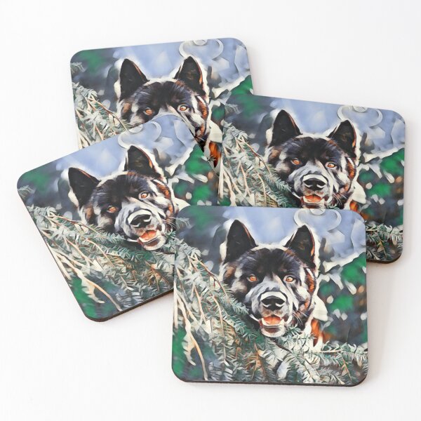 Item preview, Cute dog hiding behind a tree branch designed and sold by Elxy.