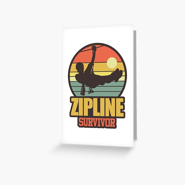 Zip Wire Greeting Cards Redbubble - zipline kit parkour roblox