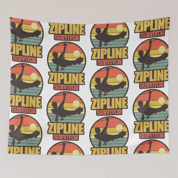Item preview, Zipline Survivor | Thrill Ride Adventure Sport designed and sold by GravitiTees.