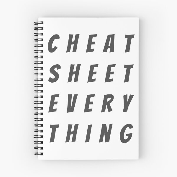 Item preview, Cheat Sheet Everything designed and sold by Mechashadow.