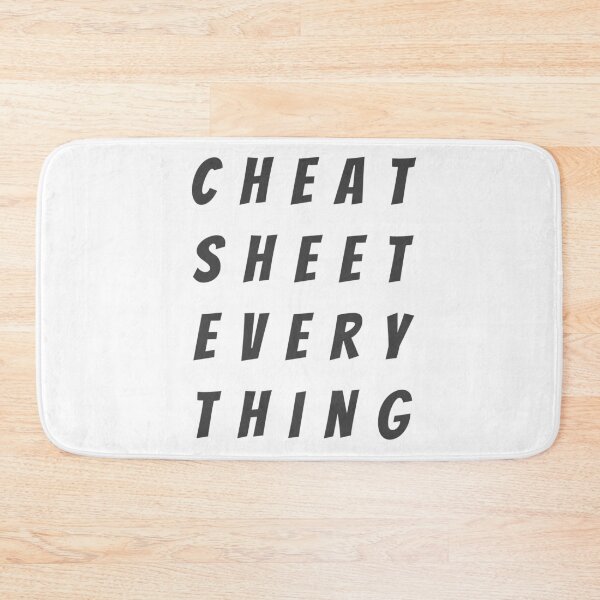 Item preview, Cheat Sheet Everything designed and sold by Mechashadow.