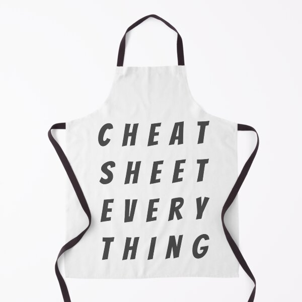 Item preview, Cheat Sheet Everything designed and sold by Mechashadow.