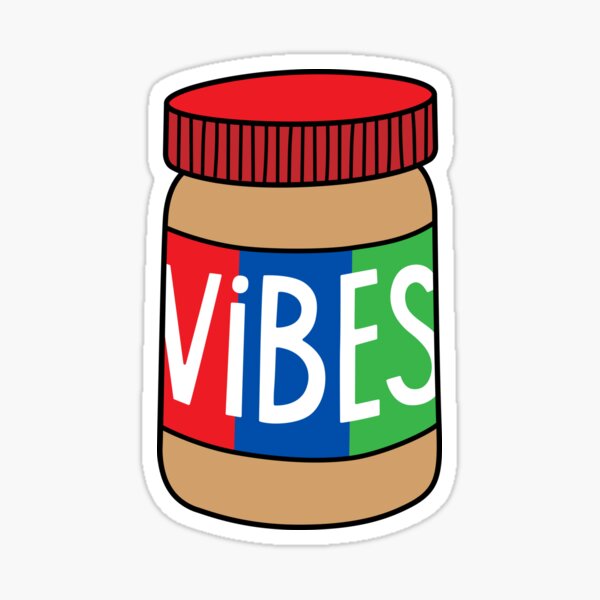 Peanut Butter Vibes Sticker