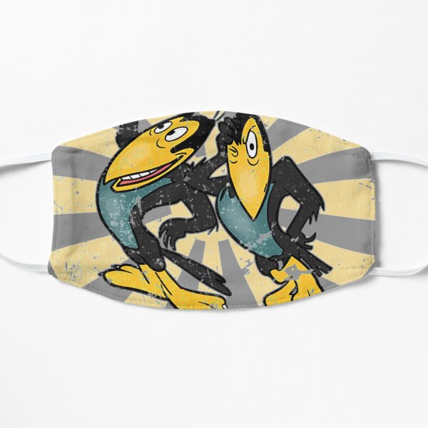 Heckle And Jeckle Retro Japanese Flat Mask