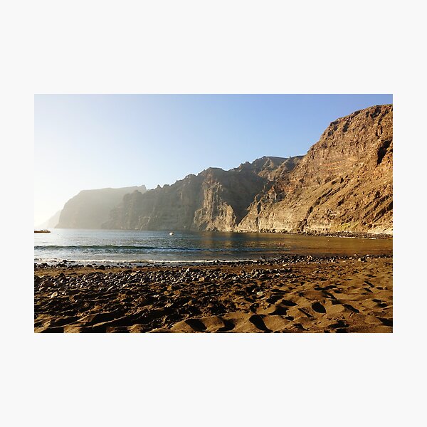 Item preview, Los Gigantes Beach in Tenerife Island - Cliffs Landscape Photography designed and sold by CarolinaReina.