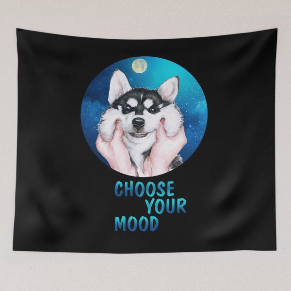 Item preview, Choose your mood (smile husky) designed and sold by josephfanous.