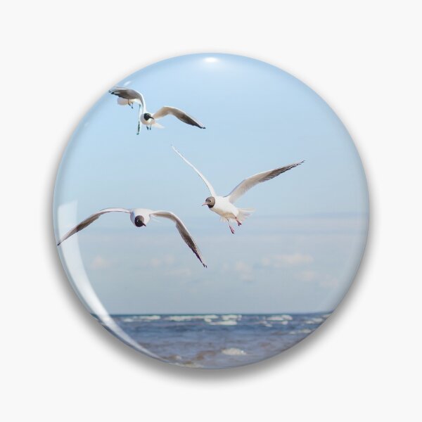 Item preview, Flock of seagulls flying above the water designed and sold by lena-maximova.