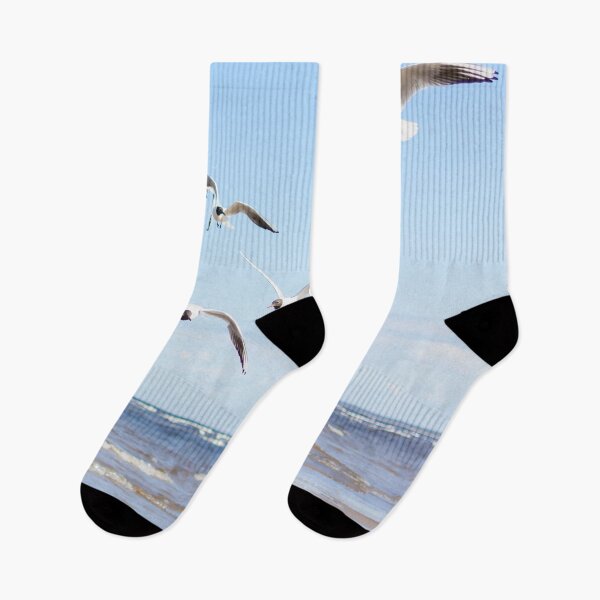 Item preview, Flock of seagulls flying above the water designed and sold by lena-maximova.