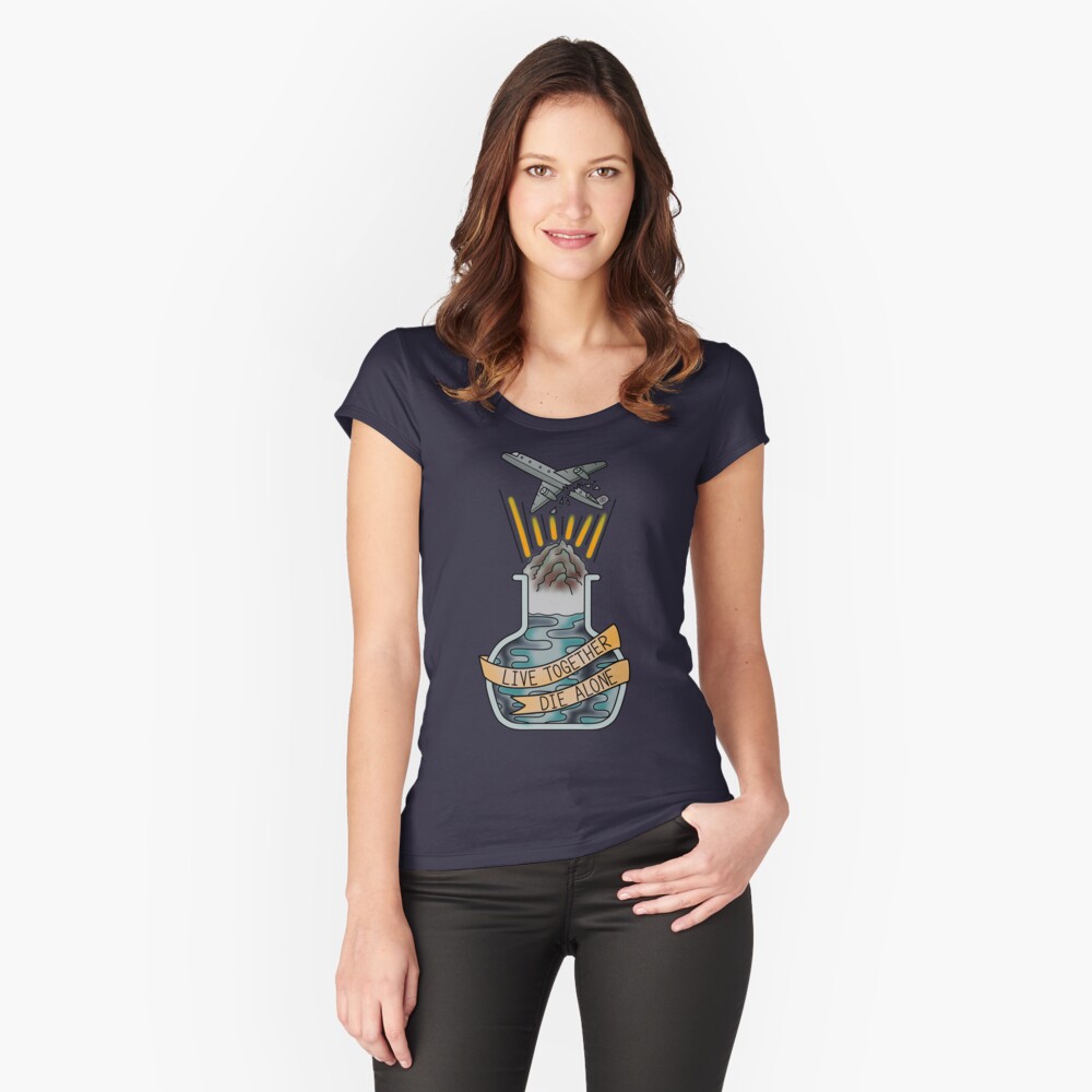 Item preview, Fitted Scoop T-Shirt designed and sold by halfabubble.