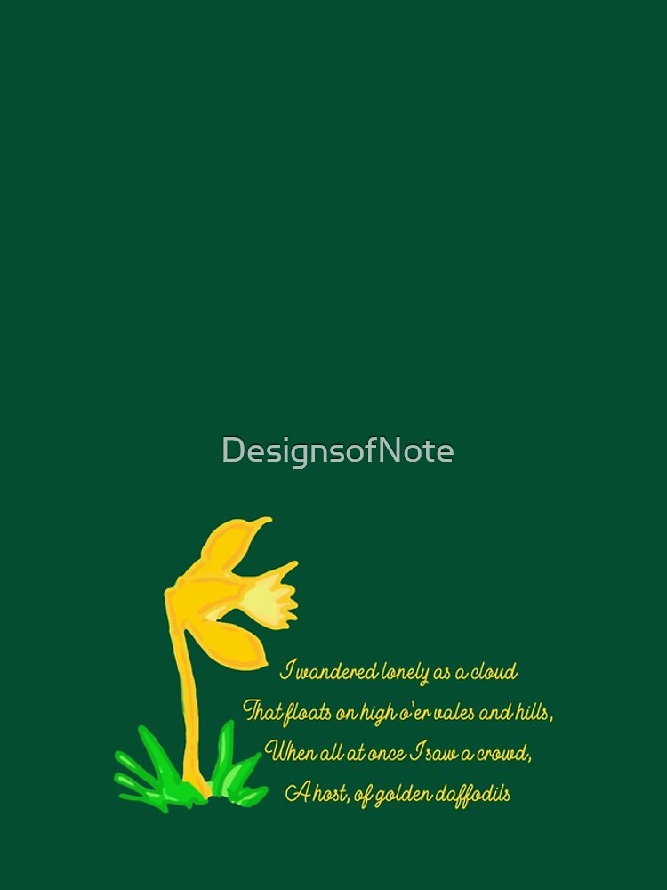 Thumbnail 5 of 5, iPhone Case, William Wordsworth Bright Daffodils designed and sold by DesignsofNote.