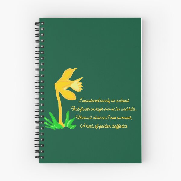 Item preview, William Wordsworth Bright Daffodils designed and sold by DesignsofNote.