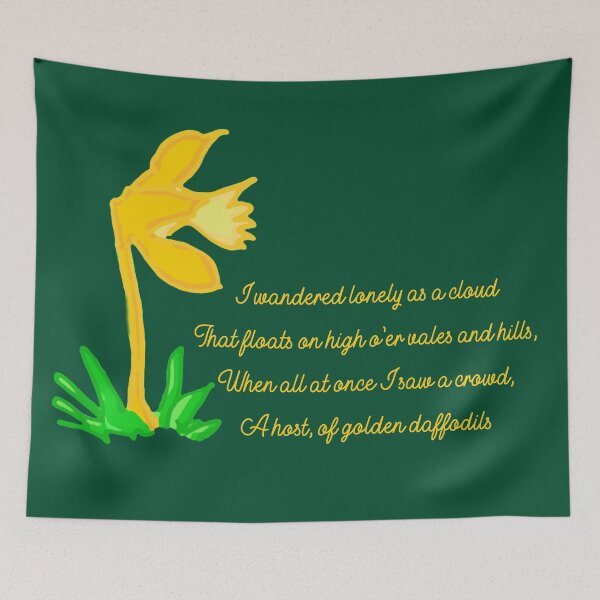 Item preview, William Wordsworth Bright Daffodils designed and sold by DesignsofNote.