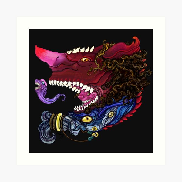 Demon Monster Teeth Wall Art | Redbubble