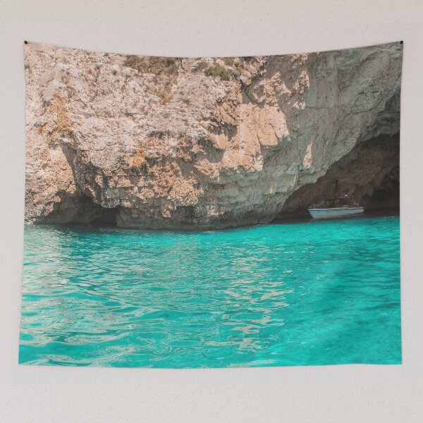Item preview, Ocean Turquoise Sea Water Cave designed and sold by HappyMarlen.