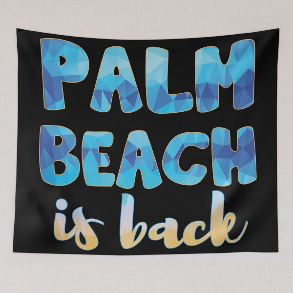 Item preview, Palm Beach Is Back, Travel Is My Therapy designed and sold by hoangthedoodler.