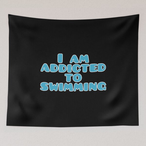 Item preview, I am addicted to swimming, zwemmen, swim, zwem designed and sold by Zwembad Vergelijker.