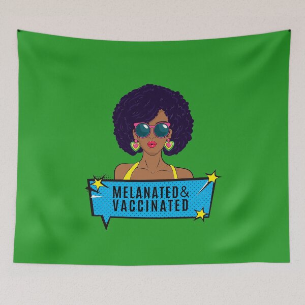 Item preview, Melanated and Vaccinated designed and sold by ModkMerch.