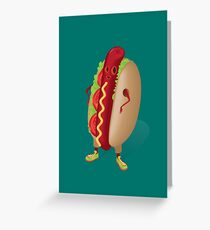 Happy Hotdog Greeting Card