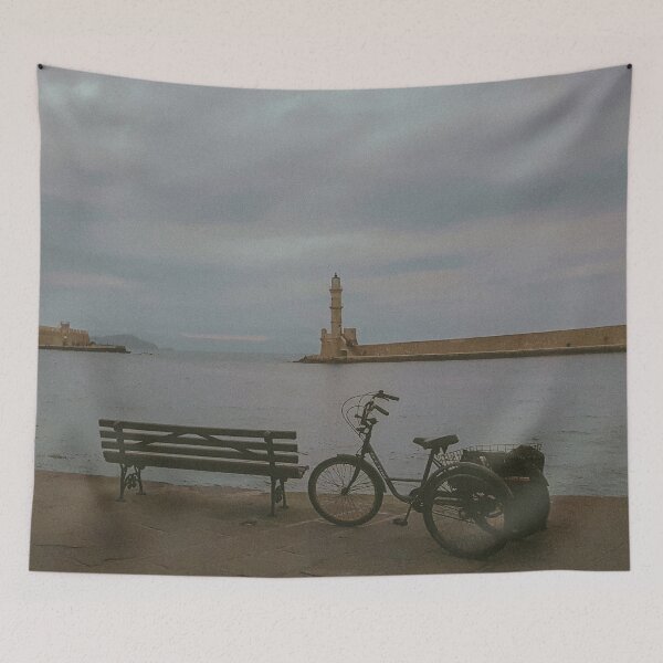 Item preview, Chania Crete Port Lighthouse designed and sold by HappyMarlen.