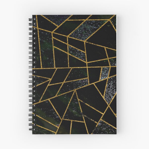 Item preview, Abstract #438 Gold, Onyx, Blue & Green designed and sold by Rockett Graphics.