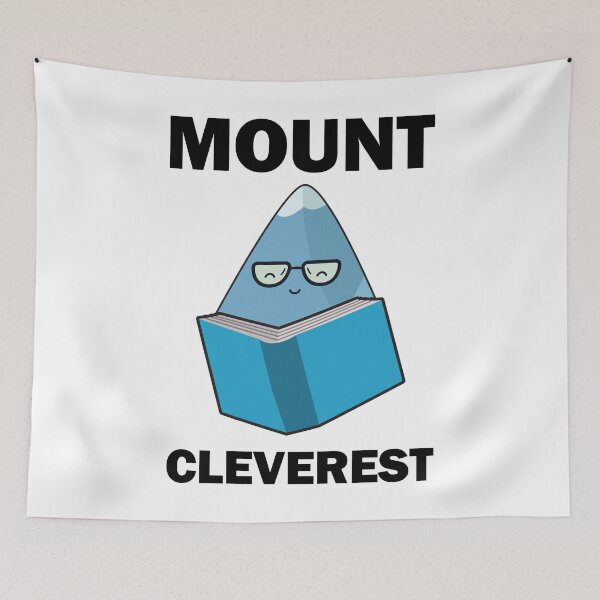 Item preview, Nerd Mount Cleverest Funny Everest Studying Pun designed and sold by Scratches Tees.