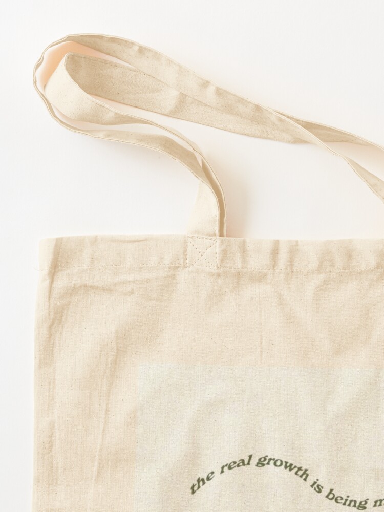 Aesthetic be yourself design, cream and green  Tote Bag for Sale by  Klaraaadesignz