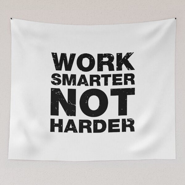 Item preview, Work Smarter Not Harder Motivational Quotes designed and sold by Scratches Tees.