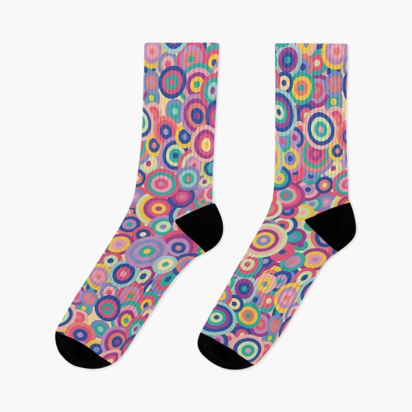 Item preview, Rainbow Chaotic Circles - LGBT Pride Geometric Pattern designed and sold by Mario Patterns.