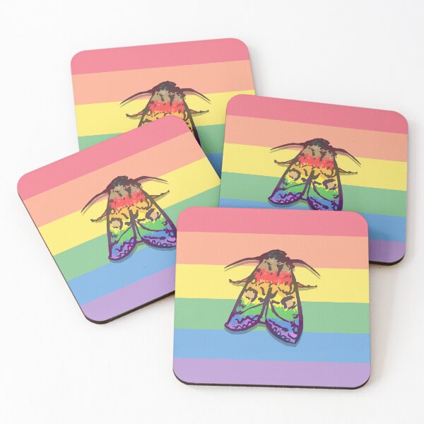 Item preview, Rainbow Pride Moth designed and sold by squidego.