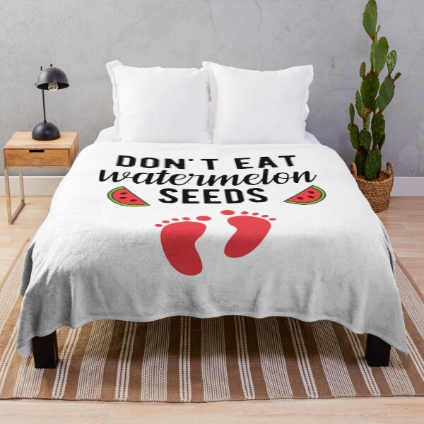 Item preview, Don't Eat Watermelon Seeds Funny Pregnancy Quotes designed and sold by Scratches Tees.
