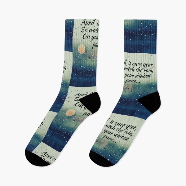 Item preview, Rain flowers may showers rainy day theme gifts (in dark blue) designed and sold by RebelliousRosee.