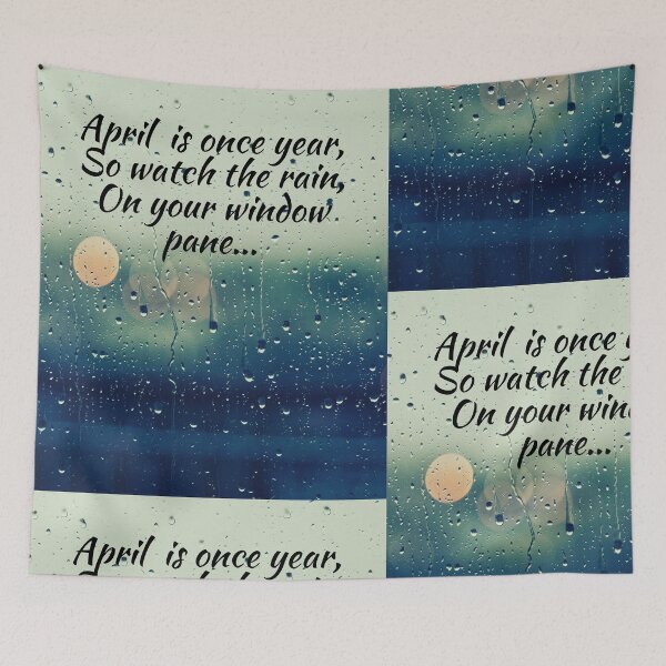 Item preview, Rain flowers may showers rainy day theme gifts (in dark blue) designed and sold by RebelliousRosee.