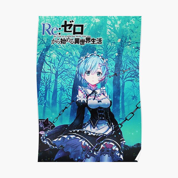 Japan Anime Re Zero kara Hajimeru Isekai Seikatsu Rem Poster Wall Scroll 746