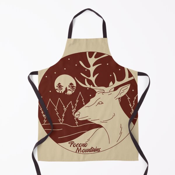 Item preview, Pocono Mountains Buck Moon Wolf Howling Deer Evergreen Forest Nature Woods designed and sold by Shanna Dugan.