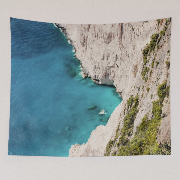 Item preview, Cliff View Ocean Blue Sea designed and sold by HappyMarlen.