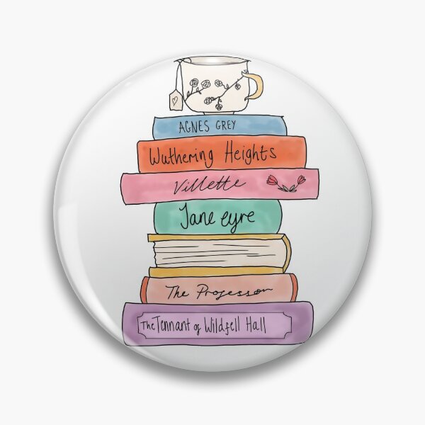 Item preview, Bronte sisters book stack designed and sold by bookloversclub.