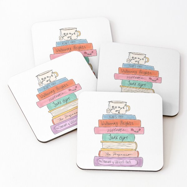 Item preview, Bronte sisters book stack designed and sold by bookloversclub.