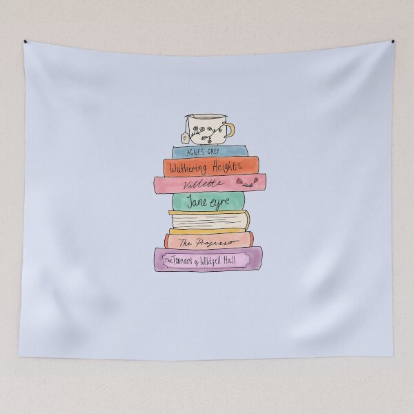 Item preview, Bronte sisters book stack designed and sold by bookloversclub.