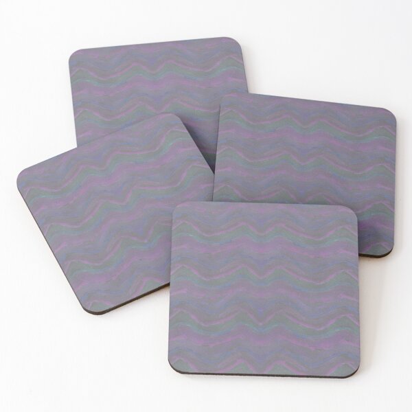 Item preview, Watercolor soft grey violet waves seamless pattern designed and sold by Olgus.